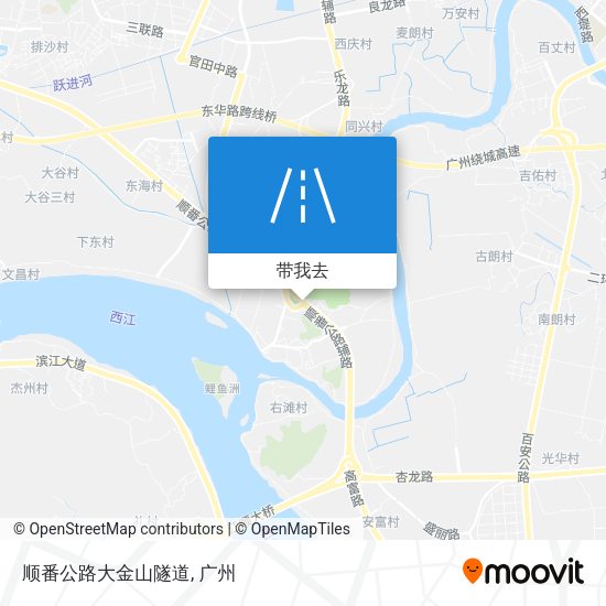 顺番公路大金山隧道地图