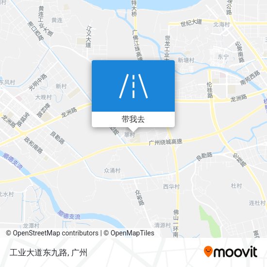工业大道东九路地图