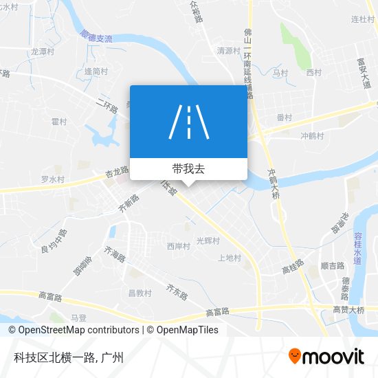 科技区北横一路地图