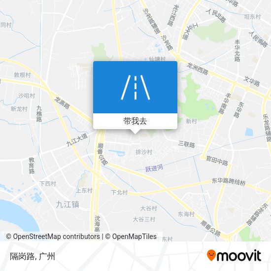隔岗路地图