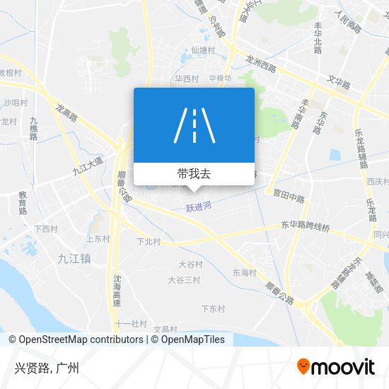 兴贤路地图