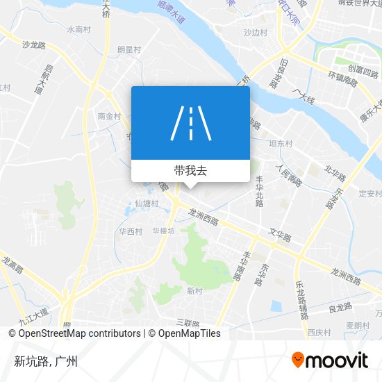 新坑路地图