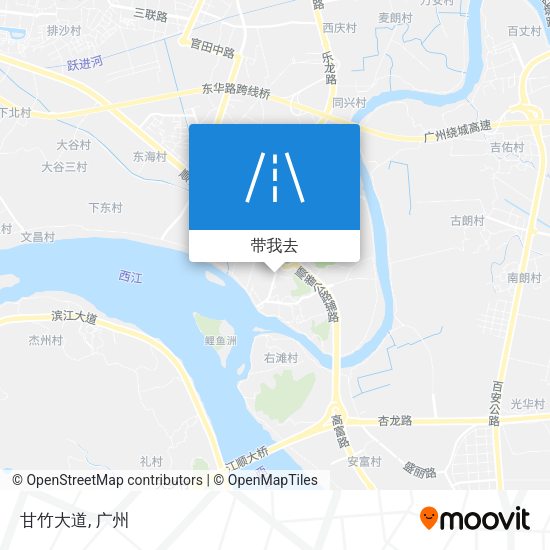 甘竹大道地图