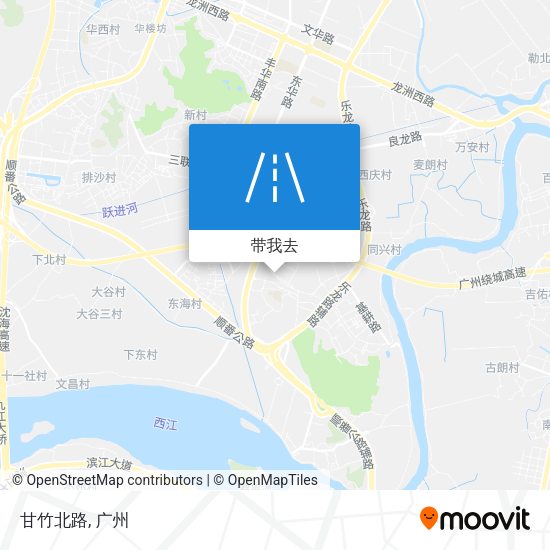 甘竹北路地图