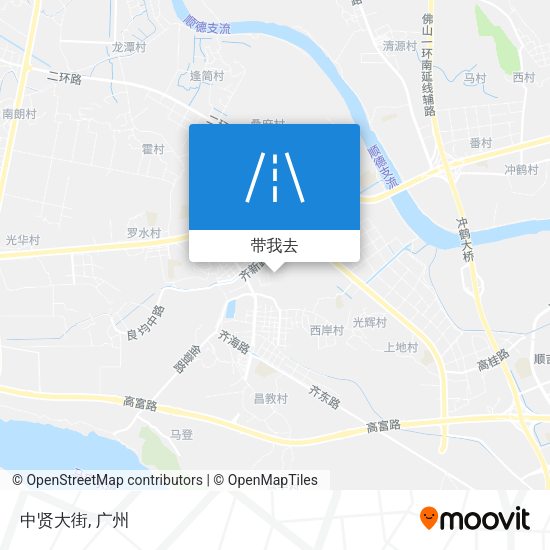 中贤大街地图