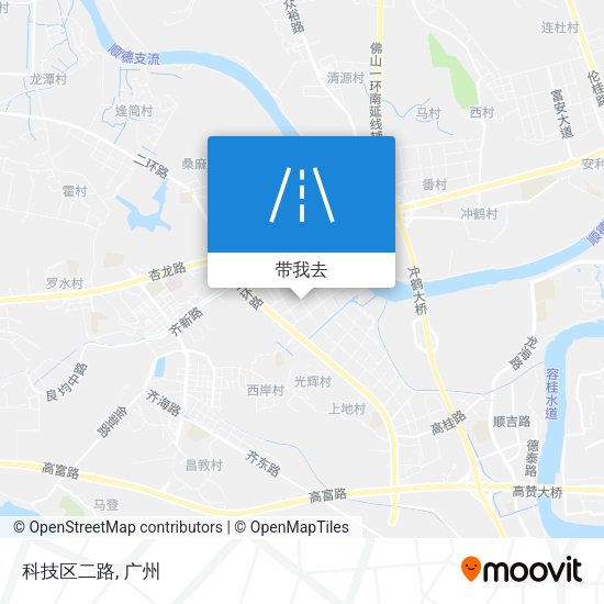 科技区二路地图