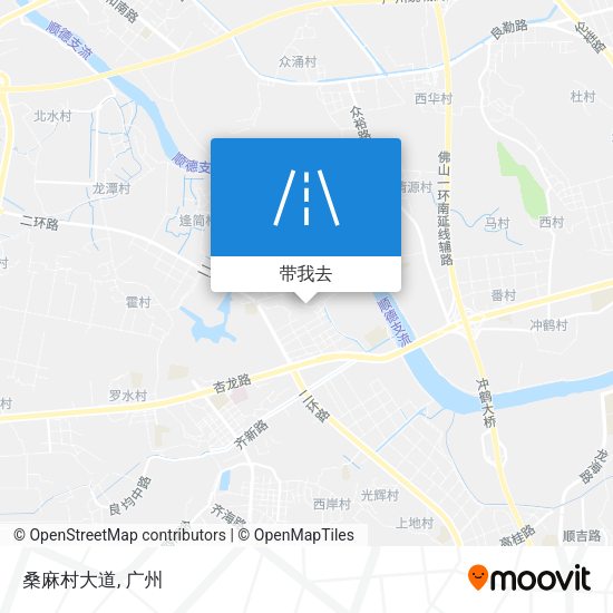 桑麻村大道地图
