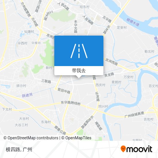 横四路地图