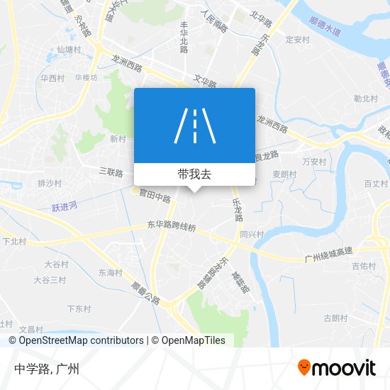 中学路地图