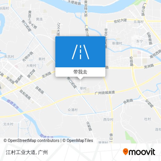 江村工业大道地图