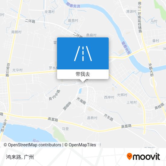 鸿来路地图