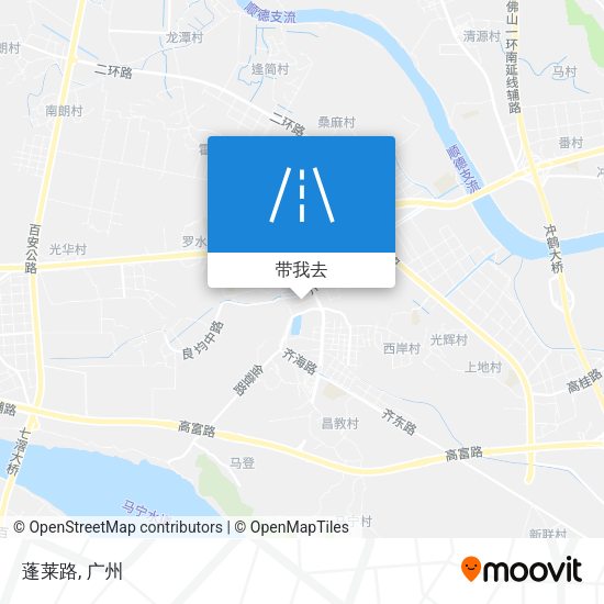 蓬莱路地图