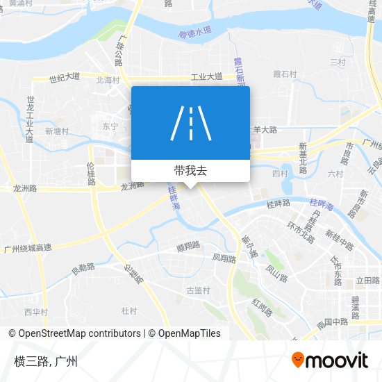 横三路地图