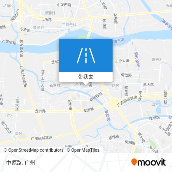 中原路地图