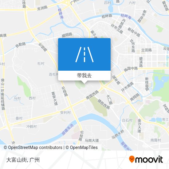 大富山街地图