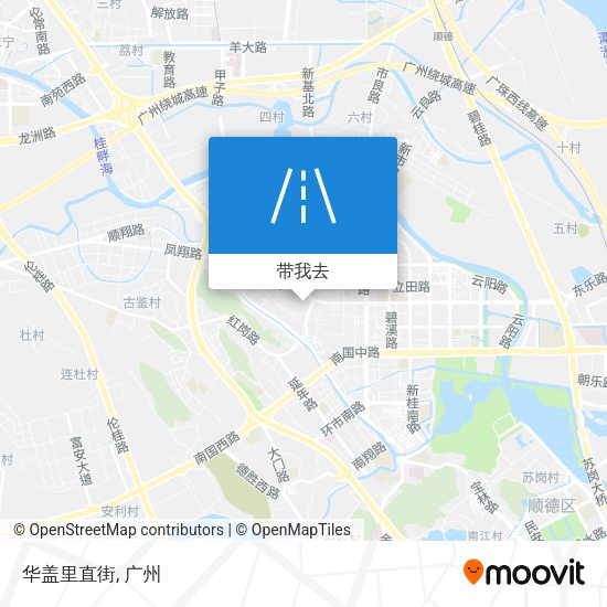 华盖里直街地图