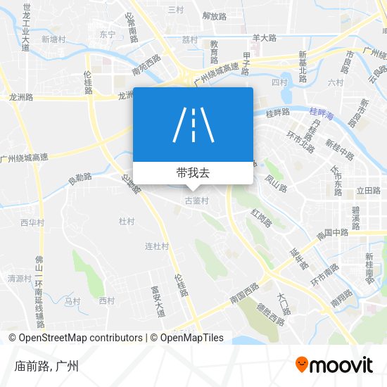 庙前路地图