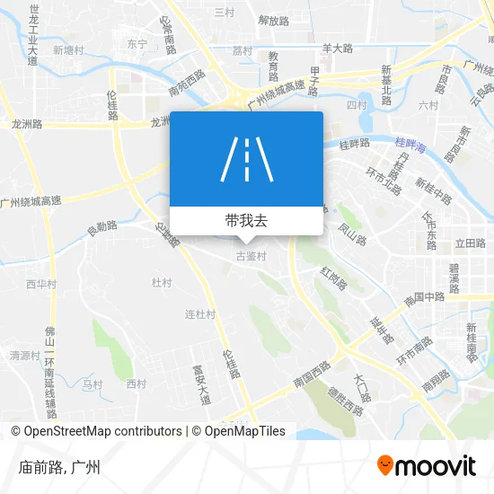 庙前路地图