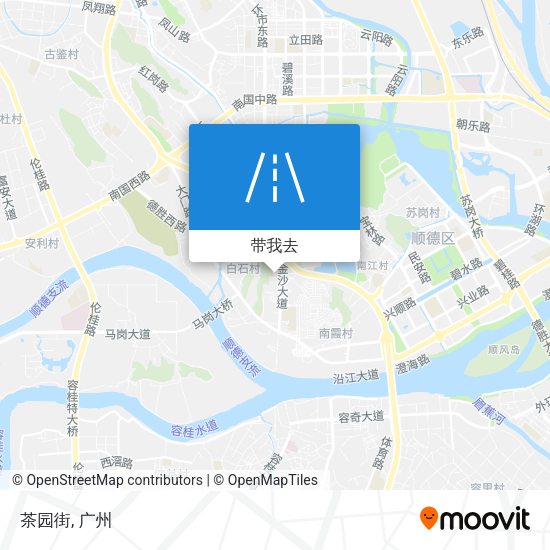 茶园街地图
