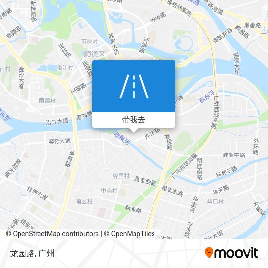 龙园路地图