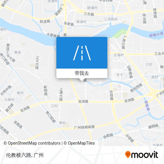 伦教横六路地图