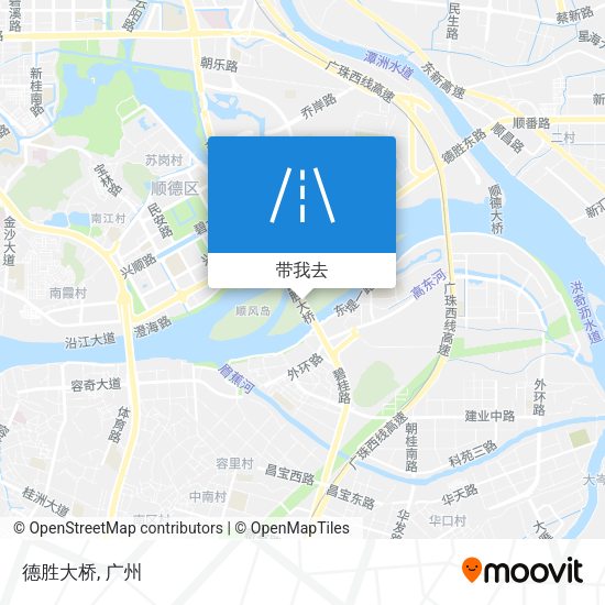 德胜大桥地图