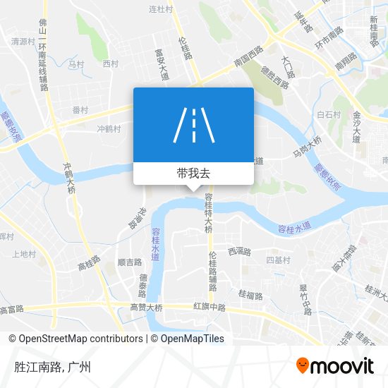 胜江南路地图