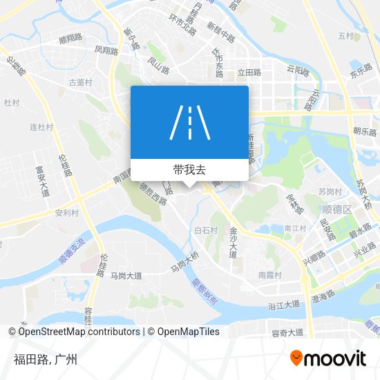福田路地图