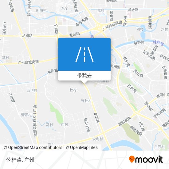 伦桂路地图