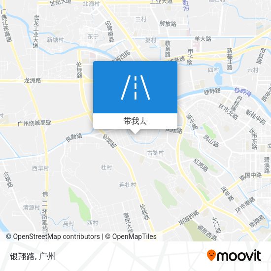 银翔路地图