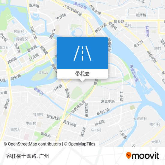 容桂横十四路地图