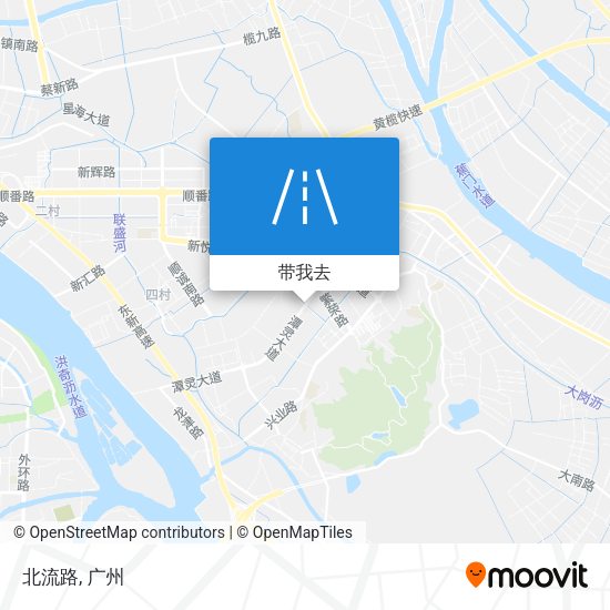 北流路地图