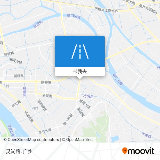 灵岗路地图