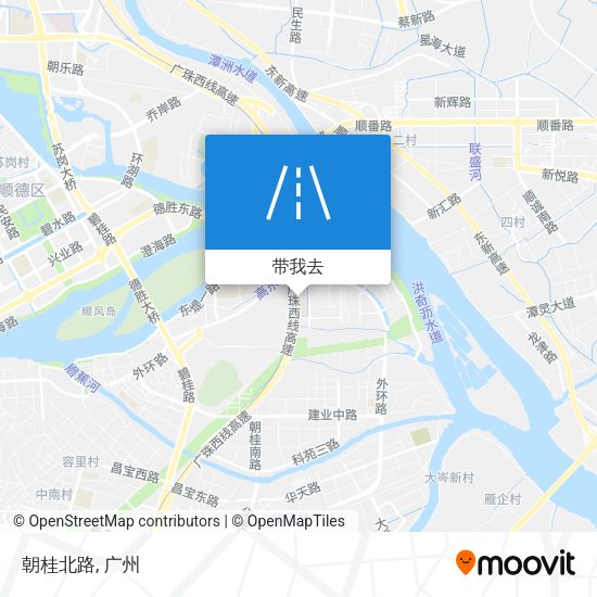 朝桂北路地图