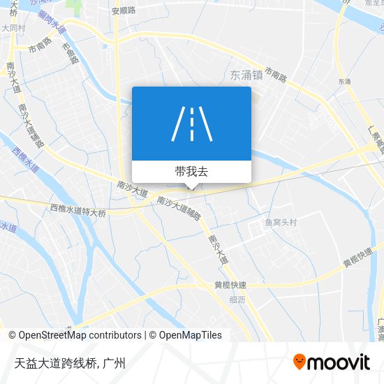 天益大道跨线桥地图