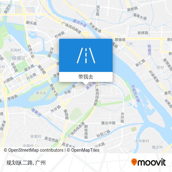 规划纵二路地图