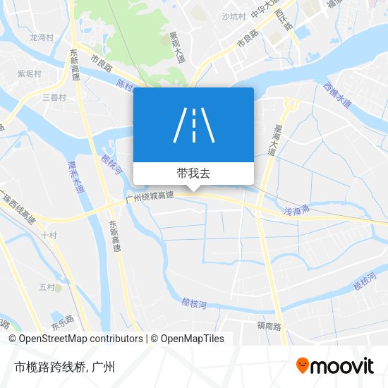 市榄路跨线桥地图