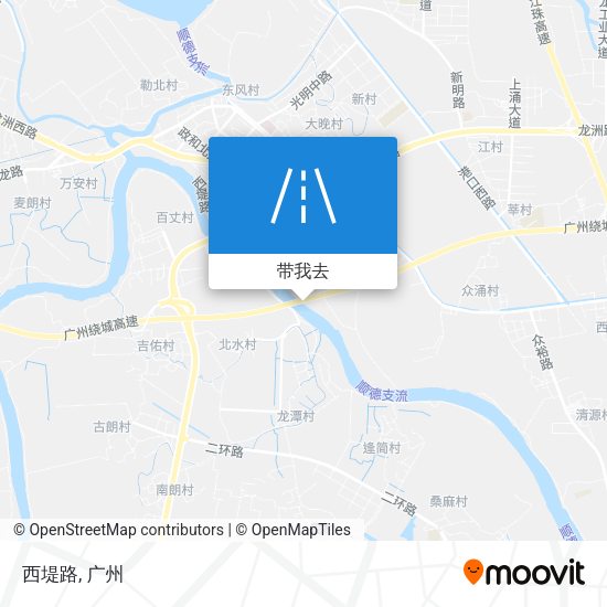 西堤路地图
