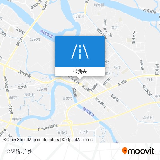 金银路地图