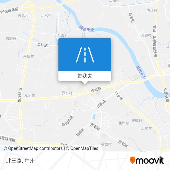 北三路地图