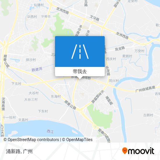 涌新路地图