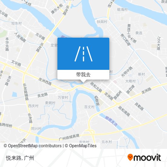 悦来路地图