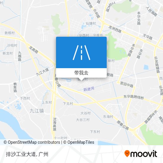 排沙工业大道地图