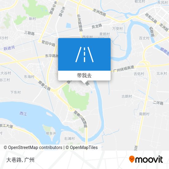 大巷路地图