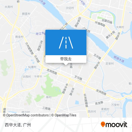 西华大道地图