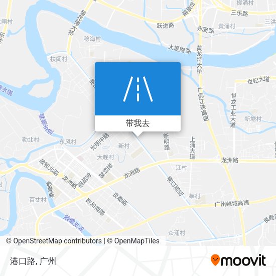 港口路地图