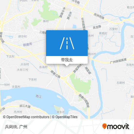 兵岗街地图