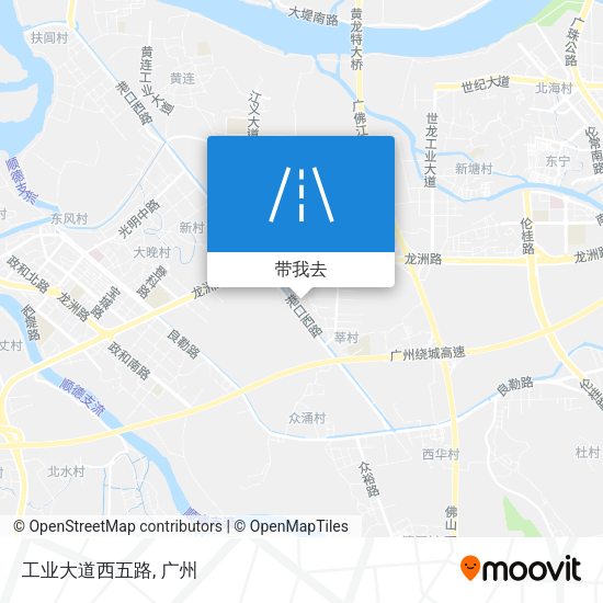 工业大道西五路地图