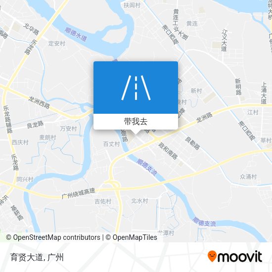 育贤大道地图