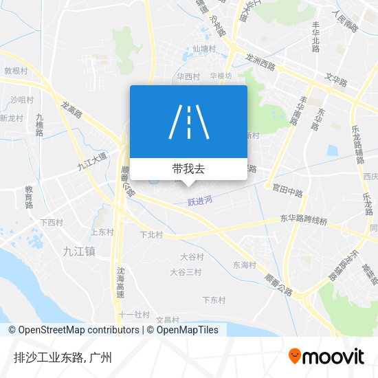排沙工业东路地图